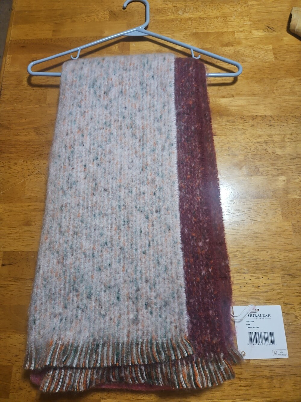 Shiraleah Pink Tanya Scarf
